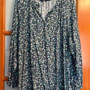 Joules Floral Long Sleeve Women's Top Size 16